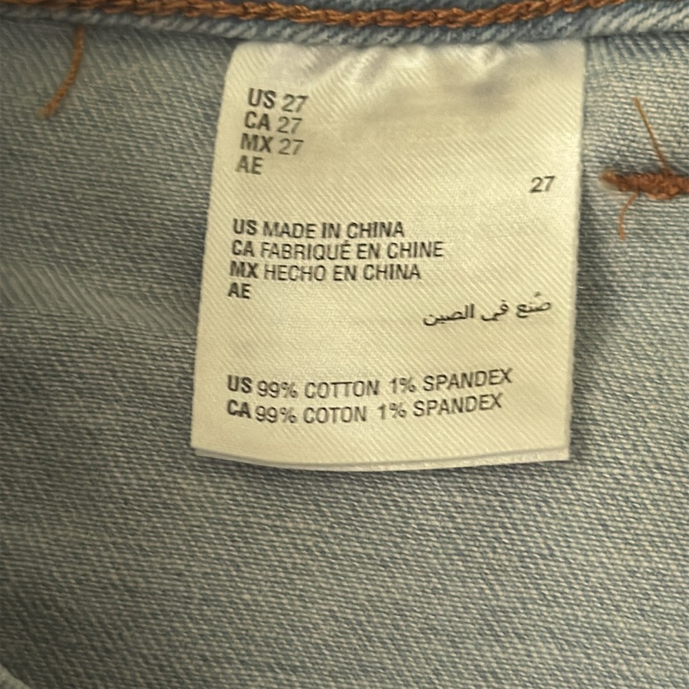 And Now This Hi-Rise Women's Light Blue Denim Shorts Size 27 Festival, Western - Picture 8 of 8